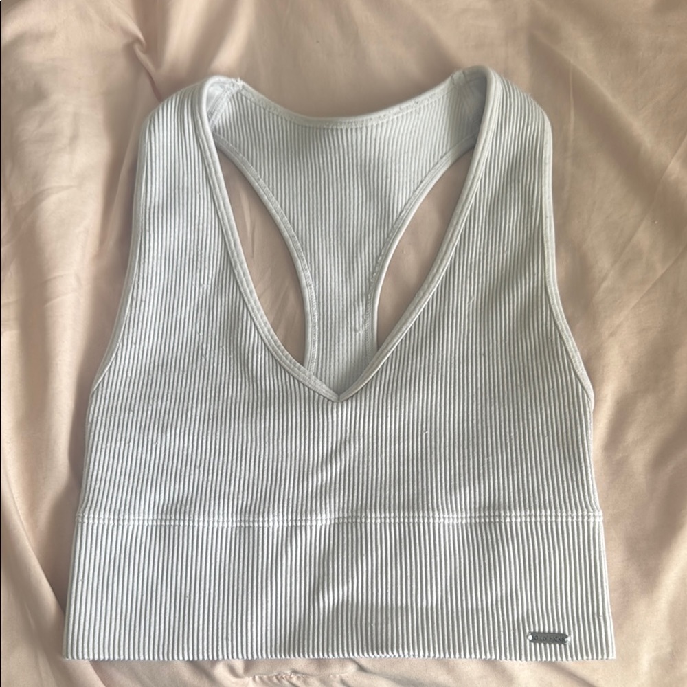 Hollister - Gilly Hicks White Ribbed Sports Bra